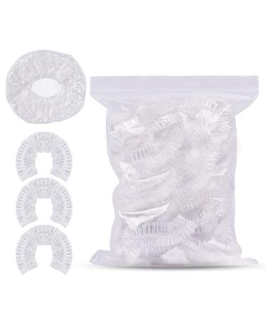 Shower caps disposable Sopito 100 pieces shower cap disposable shower caps plastic shower caps large elastic bath disposable waterproof - Buy Online on GoSupps.com
