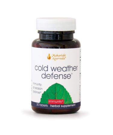 Maharishi Ayurveda - Cold Weather Defense Immunity Management Herbal Supplement | Balance Mucus in Lungs & Sinuses | Support Your Respiratory System & Remove Toxins (30 Tablets-1000mg)