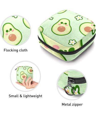 Anna Cowper Sweet Avocado Women's Menstrual Cup Bags - Stylish Pocketable Period Storage for Teens & Adults - Multicolored - Buy Online on GoSupps.com