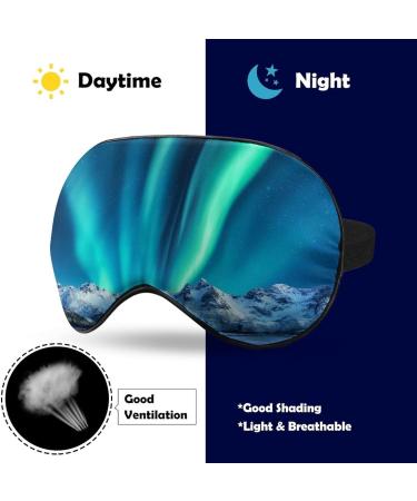 Aurora Sleep Mask Eye Cover - Adjustable Strap, Blocks Light - Men Women Sleep Blindfold for Night, Travel, Nap - Buy Online on GoSupps.com