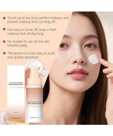 Color Changing Foundation Make Up Lightweight Concealer de Teint Makeup 30ml Moisturizing Nourishing Cream Brightening Concealer For Daily Use Wedding Festival Travel And Photography - Buy Online on GoSupps.com