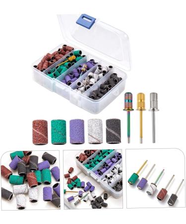 Healeved 1 Set Nail Polish Set Nail Drill Sanding Bands Professional Nail Sanding Bands White Sanding Bands for Nail Drill Nail Bits for Nail Drill Nail Accessories Manicure Band Polisher - Buy Online on GoSupps.com