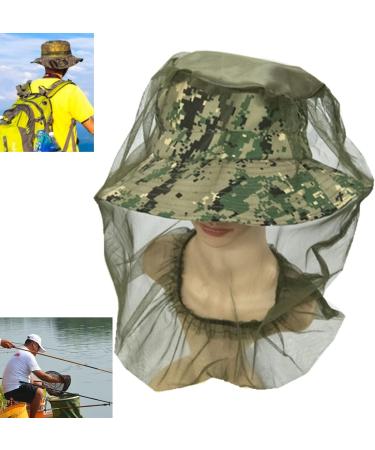Green Net Face Mesh Cover 5 Pieces Net Mesh Face Protector Insect Bee Mosquito Resistance Sun Fish Hat with Extra Fine Holes for Outdoor - Buy Online on GoSupps.com