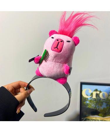 JSHDUSA Capybara Hair Clip - Capybara Shaped Cartoon Hair Clips for Women | Stage Performance Cute Hair Accessory Teen Girls Fashion for Beach Face Cleansing Makeup Pink - Buy Online on GoSupps.com