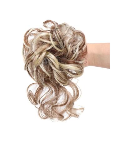 Messy Bun Hair Piece for Women Pieces Curly Chignon Donut Scrunchie for Women Messy Bun Hair Piece Synthetic Tousled Updo Hair Buns Extension Elastic Hair Band Hair Fake Hair Accessories for Women 12H613