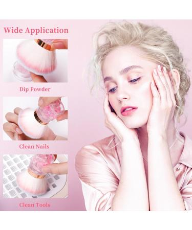 ANGNYA Nail Dust Brush - Soft Round Nail Art Duster with Acrylic Handle | Fluffy Powder Remover Brush for Manicure & Pedicure - International Shipping Available - Buy Online on GoSupps.com