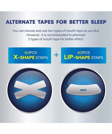 120 PCs Advanced Mouth Tape for Snoring and Better Sleep by DABIDA - 2 Types - Buy Online on GoSupps.com