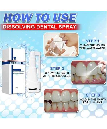 Calculusfree Dissolving Dental Spray - Powerful Dental Calculus Remover & Mouth Refreshing Spray (3 PCs) | Intensive Stain Removal for Clean Teeth - Buy Online on GoSupps.com