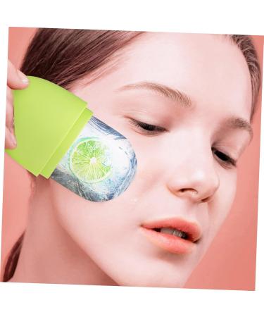 Silicone Face Ice Roller | Skin Massage Tool in Green | 11.5x7cm | Perfect for Face & Eye Care | Shop Internationally - Buy Online on GoSupps.com