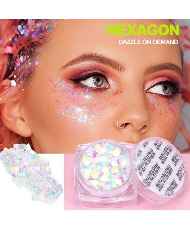  Augesak Glitter Gel for Face and Body 6 Pcs Festival Face Glitter - 6 Vibrant Colors - Buy Online on GoSupps.com