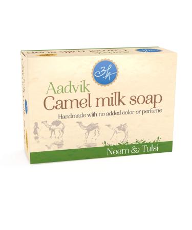Aadvik Camel Milk Soap with Neem and Tulsi 100g