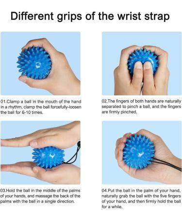 Adjustable Hand Balls for Exercise & Therapy (2 Pack) - Prevent Falling with Wrist Strap - 2 Resistance Levels for Stress Relief & Pain Relief - Kids, Elderly & Adults - Buy Online on GoSupps.com