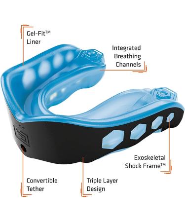 Shock Doctor Mundsprung Gel Max for Adults (12+) - Ultimate Sport Mouthguard for MMA Boxing Hockey & Martial Arts - International Shipping Available - Buy Online on GoSupps.com