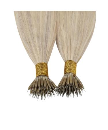 Youngsee Nano Ring Extensions | Real Hair Ash Blonde 35cm | Remy Hair 50g #18/613 | Quality Nano Hair Extensions - Buy Online on GoSupps.com