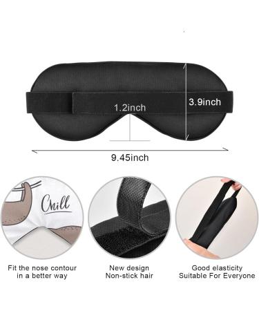 Unisex Haskirky Light Blocking Eye Mask for Deep Sleep | Adjustable & Breathable for Travel, Meditation, and Office Use - Buy Online on GoSupps.com