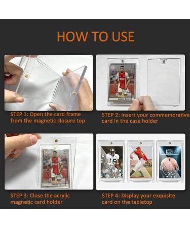 20-Piece Magnetic Card Holder with 10 Display Stands - Ultra Pro One Touch 35PT Acrylic Magnetic Card Holders for Trading Football & Sport Cards - Buy Online on GoSupps.com