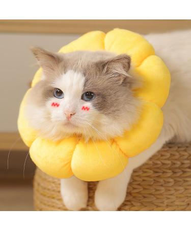 Adjustable IOSPKKIO SCNORCHRAUSE Cat Collar - Soft Sunflower Recovery Cone for Cats & Small Dogs After Surgery - Buy Online on GoSupps.com