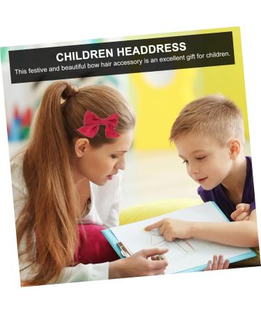 FRCOLOR 4 Pairs Bow Hairpin Girls Hair Bows Decorative Hair Bows Bowknot Hair Barrettes Christmas Hair Clips Red Bow Hair Clip Red Bows Creative Hairpin Pearl Yarn Baby Girl Cloth Pretty - Buy Online on GoSupps.com