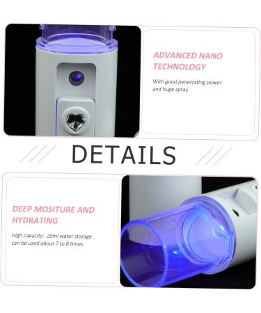 HAPINARY Nanometer Sprayer Facial Water Sprayer Handheld Facial Mister Facial Sprayer Mini Face Mister White - Buy Online on GoSupps.com