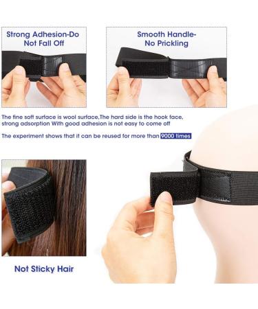 4pcs HD Wig Caps + 1 Elastic Band + 1 Hair Edges Brush Set | Invisible Stretchy Caps for Lace Front Wigs - Buy Online on GoSupps.com