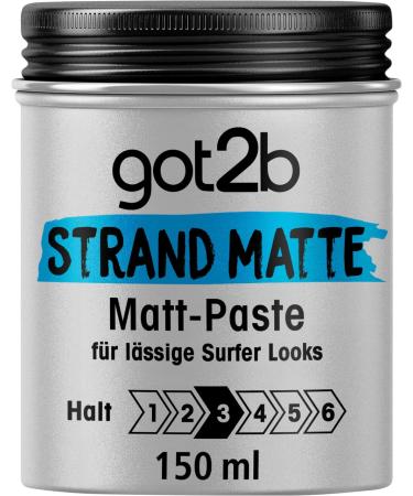 GOT2B Beach Matte Paste 100ml - Surfing Style Styling Paste for Textured Looks | Medium Hold | 6 Pack - Buy Online on GoSupps.com