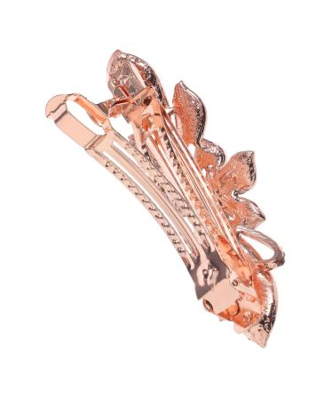 DOITOOL Rhinestone Hair Clip Hair Gems for Women Wedding Hair Rhinestone Hair Accessories Flower Headpiece Decorative Hair Clips Crystal Headpiece Purple Spring Clip Modeling Metal Bride