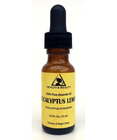 Eucalyptus Lemon Essential Oil Aromatherapy Therapeutic Grade 100% Pure Natural 0.5 oz 15 ml with Glass Dropper - Buy Online on GoSupps.com