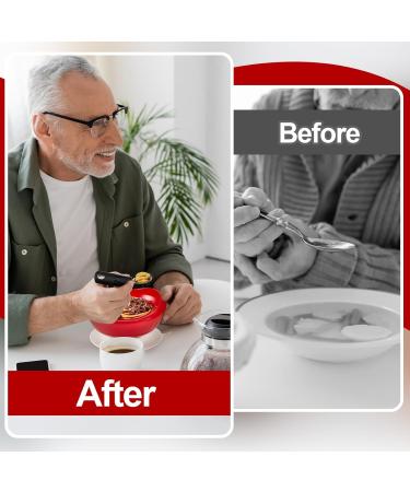 Spill Proof Scoop Bowl and Plate Adaptive Utensils Non Slip Bendable Cutlery Set for Elderly Disabled People(1 Set) - Buy Online on GoSupps.com