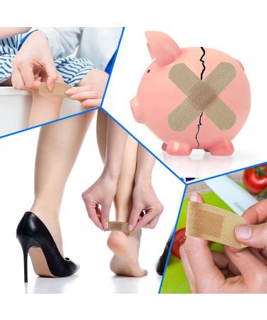 400 Pcs Flexible Fabric Adhesive Bandages - Assorted Breathable Fingertip Bandages for Family First Aid (8 Styles) - Buy Online on GoSupps.com