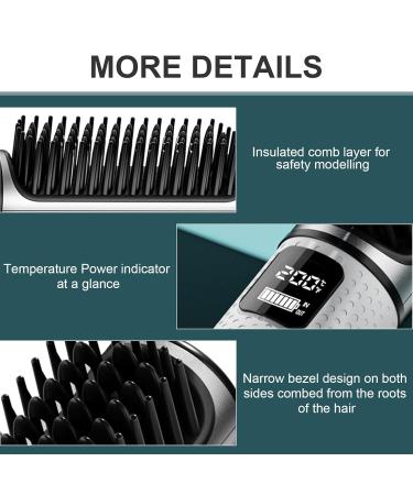 Buy Wireless Hot Comb - Multifunction Professional Hair Straightener Brush for Travel & Home - Buy Online on GoSupps.com