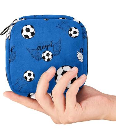 Flying Football Women's Binding Napkins Storage Bag - Portable Period Bag for Teens & Girls | Menstrual Cup Pocket & Breastfeeding Insert Holder - Buy Online on GoSupps.com
