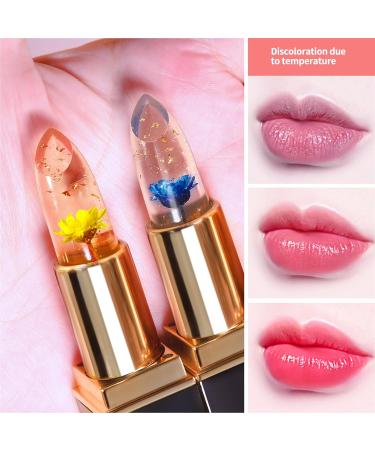 Buy BLUE LOVE Color Changing Flower Lipstick - Hydrating Jelly Lip Balm with Flower | Long Lasting Moisturizer for Dry Lips | International Shipping Available - Buy Online on GoSupps.com