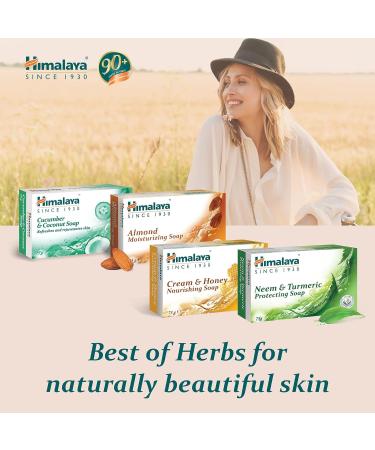 Herbals Almond & Rose Soap - 75gm Pack of 6 | Natural Skincare | International Shipping - Buy Online on GoSupps.com