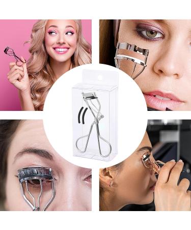 Teksome Eyelash Curler | Handheld Eye Lash Curler | Padded Handle Curler Just Dramatically Curled Eyelashes for Lash Lift in Seconds for Long Lasting Chrome-pvc Box - Buy Online on GoSupps.com