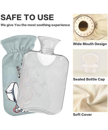 Buy Naanle Skull Octopus Heat Bottle - 1L Transparent Hot Water Bottle | Hand and Foot Warmer for Pain Relief & Cold Therapy - International Shipping Available - Buy Online on GoSupps.com