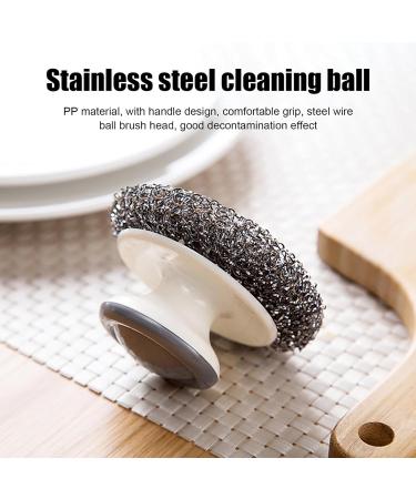 Metal Sponge for Washing Dishes | Ergonomic Dish Scrubber Cleaning Brush - Bathroom and Kitchen Accessory for Floor Bakeware Sink Faucet Plate Range Hood Wall Grill - Buy Online on GoSupps.com