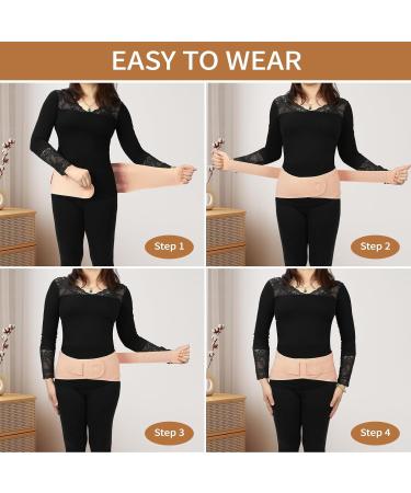 Sacroiliac Belt for Women & Men | SI Joint Hip Support & Sciatica Relief | XL Apricot Pelvic & Trochanteric Belt - Buy Online on GoSupps.com
