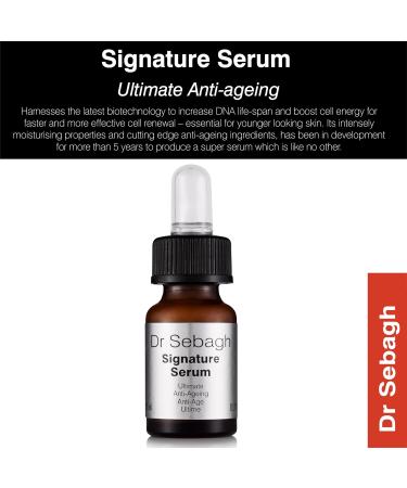 Dr Sebagh Signature Serum Travel Size (0.17 fl oz) - Luxury Anti Aging Serum - Hydrating Facial Serum for Women & Men - Anti Wrinkle & Antioxidant - Advanced Night & Day Skin Care 0.17 Fl Oz (Pack of 1) - Buy Online on GoSupps.com