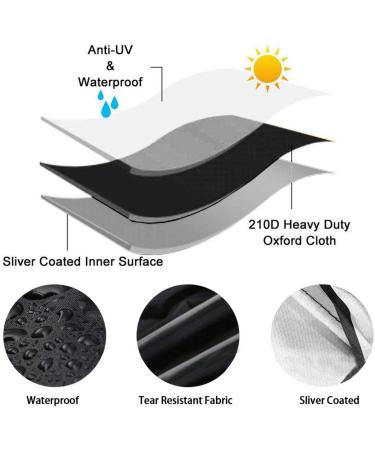 Electric Wheelchairs Nylon Wheelchair Protection Eldly Mobility Scooter Storage Wheelchair Waterproof Rain Protection Dust Proof for Indoor Outdoor Black - Buy Online on GoSupps.com