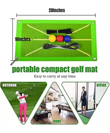 Turf Golf Mat  Premium Golf Hitting Mat with 3 Balls  Divot Daddy Pro Golf Practice mat That Shows Swing Path  Golf Training Mat for Swing Detection Batting - Buy Online on GoSupps.com
