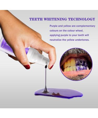 Purple Toothpaste for Whitening & Brightening | Stain Removal & Yellow Teeth Corrector - Buy Online on GoSupps.com