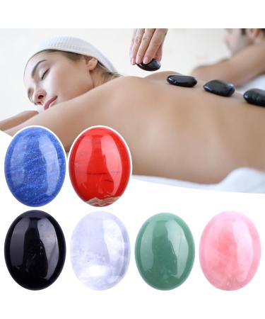 YOXIER Healing Crystals Natural Palm Gemstones Calming Effects Energy Balancing Stress Relief Anxiety Inspirational Gifts Cheer Up Gift for Women & Men Green - Buy Online on GoSupps.com