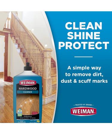 Weiman Hardwood Floor Cleaner and Polish Restorer Combo - 2 Pack | High-Traffic Natural Shine | Removes Scratches, Adds Protective Layer - Buy Online on GoSupps.com