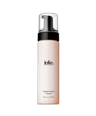Jolie Papaya Enzyme Cleanser - Exfoliating Gentle Foaming Face Wash  Made with Natural Fruit Extract leaves - Papain  Cucumber & Sage - 7 oz.