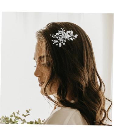 DOITOOL Zinc alloy wedding hair accessories headgear rhinestones flower hair comb the flowers bride hair comb bridal hair side comb Iron sheets wedding hair side comb hair - Buy Online on GoSupps.com