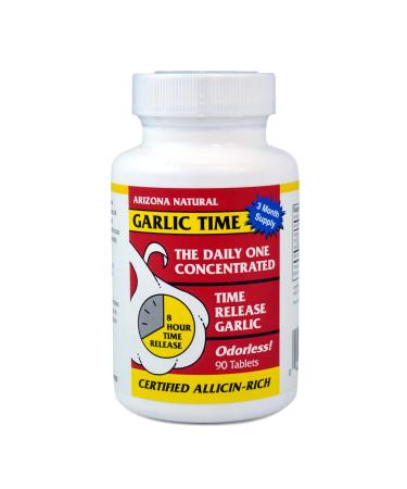 Arizona Natural Garlic Time 90 Tablets (600 mg per Tablet)