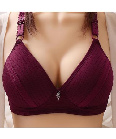 Buy NHNKB Women s Wireless Sport Seamless Push-Up Bustier - Adjustable Comfort Yoga/ Sleep Bra in Red 44 - Great Sizes & Classic Style - Buy Online on GoSupps.com