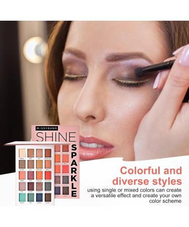 Eye Shadow Palette Makeup - Eye Shadow Pallet 20 Colors | Matte Shimmer Makeup Palette Long Lasting Waterproof Colorful Powder Eye Shadows Pigmented Makeup Palette Pochy - Buy Online on GoSupps.com