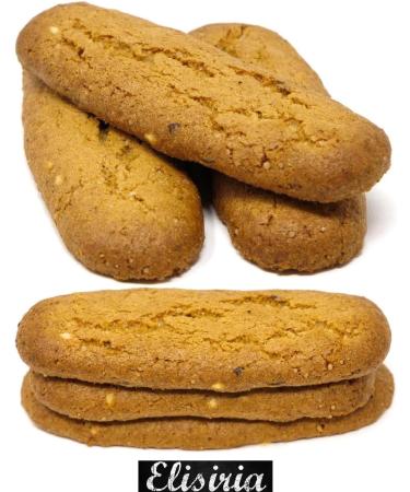 Elisiria MADE IN ITALY Elisiria - Artisanal Cereal Biscuits - 1 kg Pack - Dry biscuits perfect for breakfast and snacks made in Italy - Buy Online on GoSupps.com