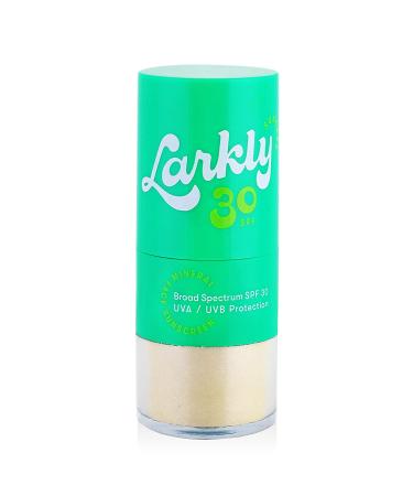 Larkly SPF 30 Mineral Powder Face Sunscreen with Zinc Oxide - Vegan & Reef Friendly - Buy Online on GoSupps.com